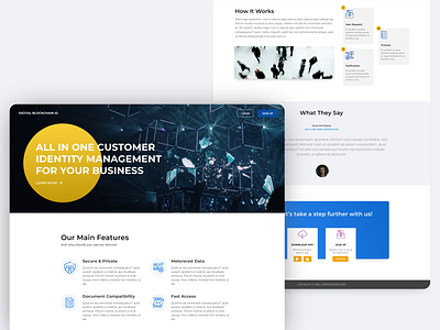 digital blockain identity banking blockchain decentralized digital identity ui ux website