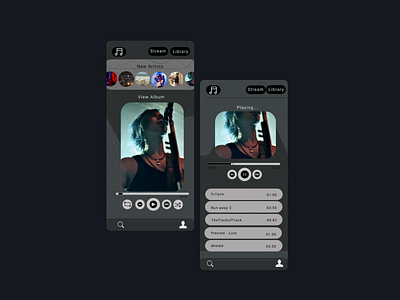 Daily UI - 009 app app design dailyui dailyuichallenge dashboard mobile music player