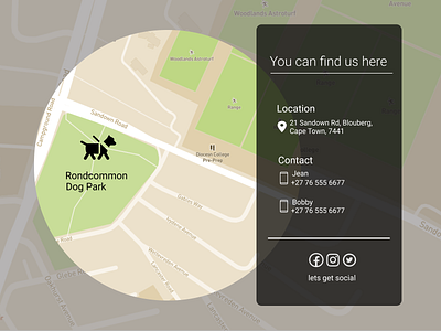 029 - Map app design dailyui dailyuichallenge design figma illustration map dog park ui website