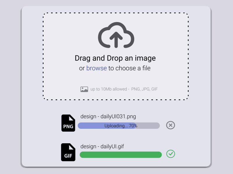 031 - FIle Upload by Teri Jacobs on Dribbble