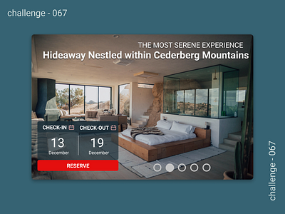 067 - Hotel Booking 067 app design dailyui dailyuichallenge design figma hotel booking ui website