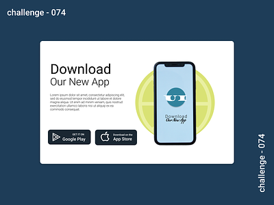 074 - Download App 074 app design dailyui dailyuichallenge design download app ui website