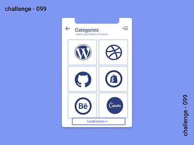 099 - Categories 099 app design categories dailyui dailyuichallenge design figma ui website