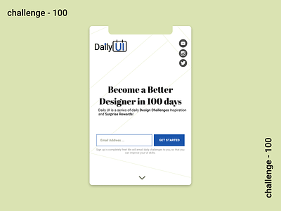 100 - Redesign Daily UI Landing Page 100 app design dailyui dailyuichallenge design figma landing page mobile redesign daily ui landing page ui website