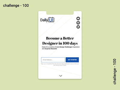 100 - Redesign Daily UI Landing Page