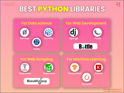 Best Python Libraries by Tagline Infotech on Dribbble