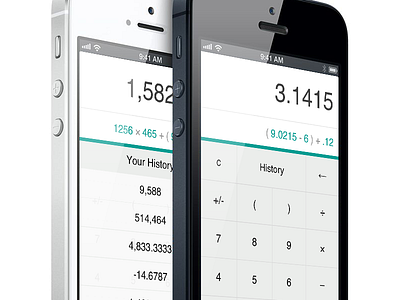 iOS Calculator calculator ios ui web app