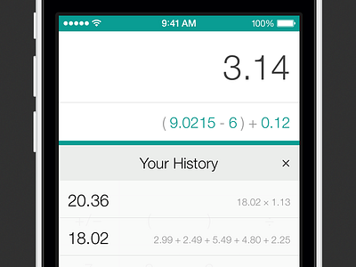 Calculator Web App - iOS 7 Update calculator ios7 ui web app