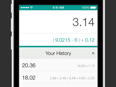 Calculator Web App - iOS 7 Update