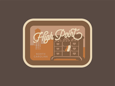 High Point, NC Patch badge badge design design illustration lettering north carolina patch vector vintage