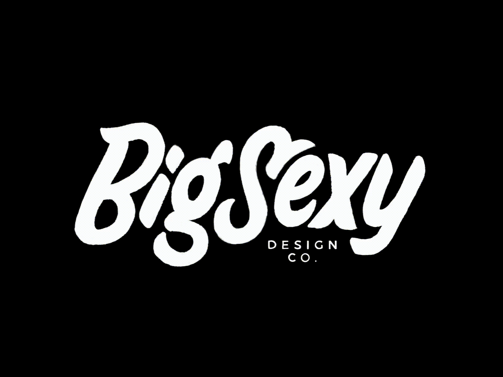 Big Sexy Design Co Logo Animation animated animated gif animation branding design illustration lettering logo logo animation logotype procreate typography
