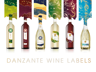 DANZANTE label Redesign graphic design illustrator label design labels