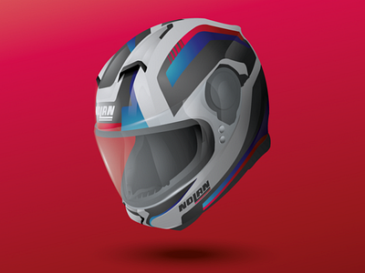 Nolan Motorcycle Helmet vector illustration illustration illustrator vector