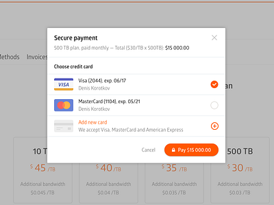 Payment Modal