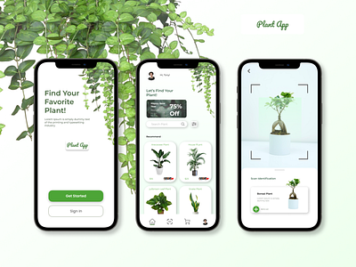 Plant App ios app plant plant app ui app