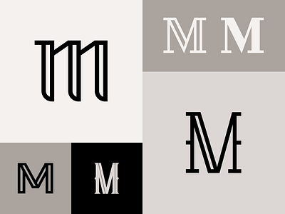 Personal Branding badge branding crest identity illustration letter m lettering logo monogram seal type typography