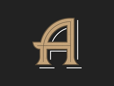 The Letter A a illustration letter letter a lettering logo monogram type typography