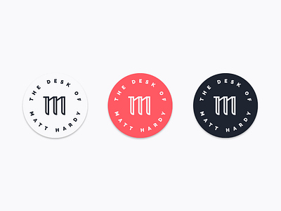 The Desk of Matt Hardy badge branding crest desk identity logo mark monogram seal type typography
