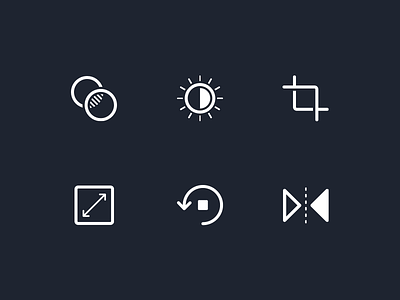 Photo Editor Icons