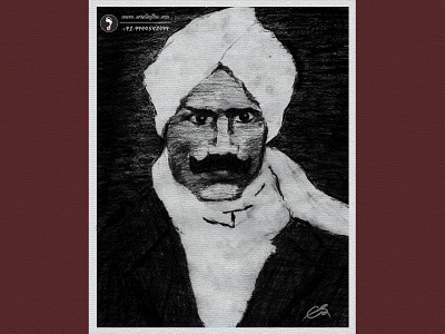 Portrait of Subramania Bharati by Soulinfire on Dribbble