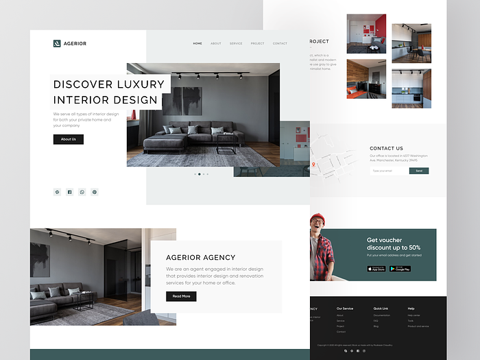 Agerior Landing Page Exploration by Maulana Lutfi for Odama on Dribbble