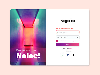 Daily UX Writing Challenge: Day 3 design desk gradient login ui ux writing