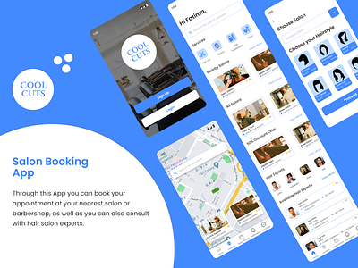 Salon Booking App mobileapp salonappointment uiux