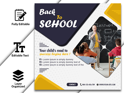 Back To School New Year admission ads design back to school banner banner design branding design google ads graphic design poster poster design school ads