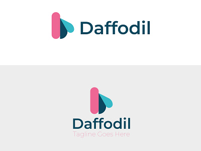 Daffodil Logo Design abstract logo app logo brand identity company logo icon logo letter logo logo