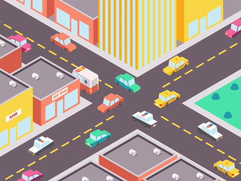 City Trafic by Vladan Vidaković on Dribbble