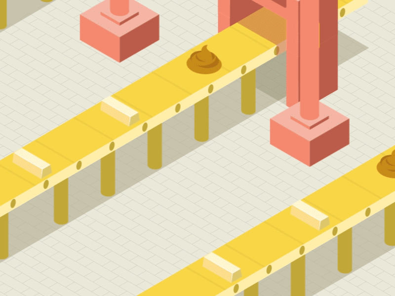 Shit To Gold after effects animation design factory flat gif illustration yellow