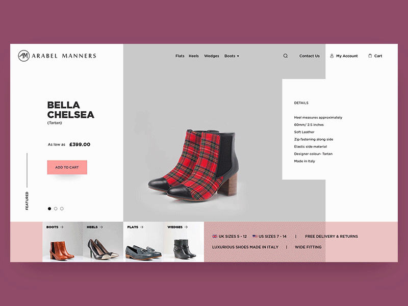 Boots animation boots design fashion flat gif homepage design landing page ux website