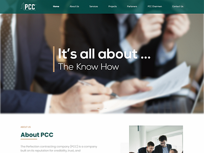 PCC Company business design ui website website design