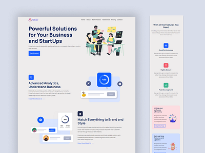 Oliver | Business Agency Landing Page