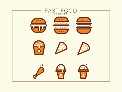 Fast Food Icons icons icons pack icons set