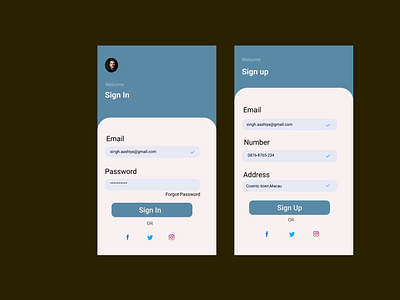 Sign-in & Sign-up Page