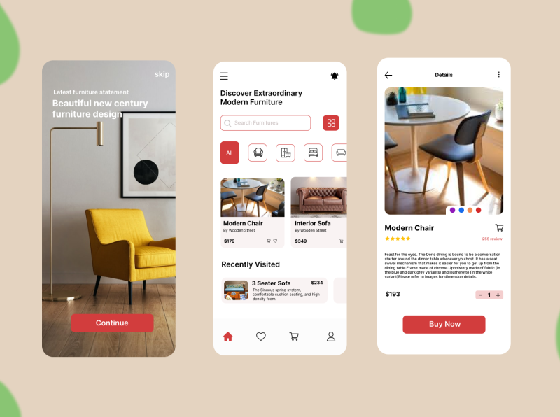 Furniture e-commerce App by Lipsa rani Sahu on Dribbble