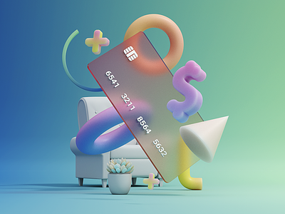 Bank Card 3d 3dartist art bank branding c4d card design illustration inspiration inspirations logo ui uix vector
