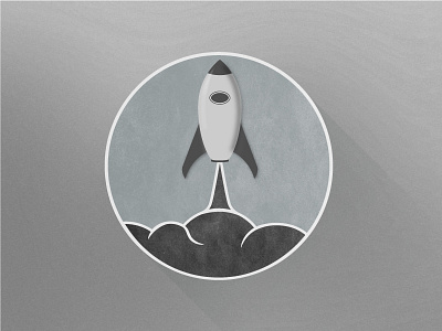 Fifty Shades of Grey badge black and white branding cloud greyjoy illustration logo rocket shades of grey vector wannaup