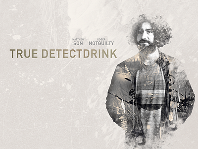 Nice hook, Marty compositing double exposure photoshop poster true detective