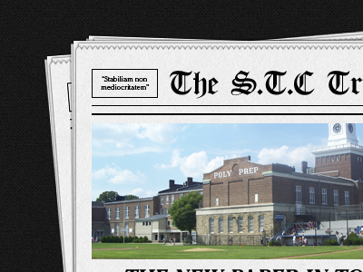 The S.T.C Tribune css3 newspaper