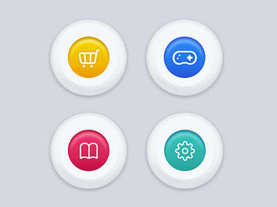 four colorful icons