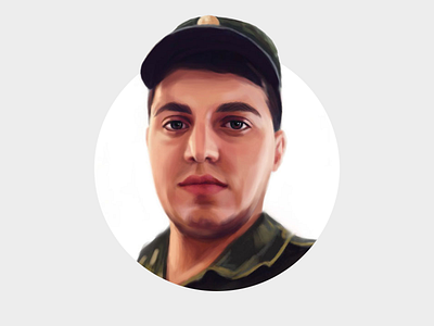 Face man caucasus dagestani digital painting face human image man military painting picture portrait soldier
