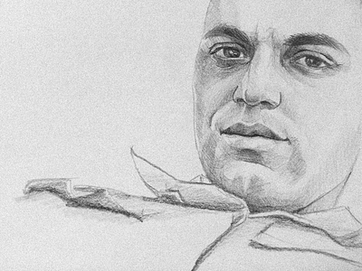 portrait man face graphic hand drawing illustration image man paper pencil picture portrait selfie sketch