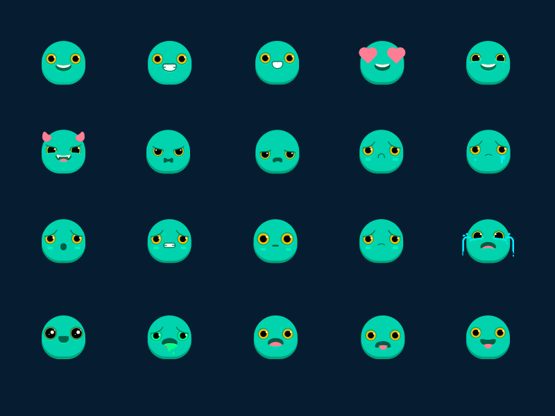 Emoji digital 2d emoji set emojiexperts emojis emotions flat 2.0 flat animation gif illustraiton peas vector vector animation vector artwork дизайн значок иллюстрация картина лицо образ