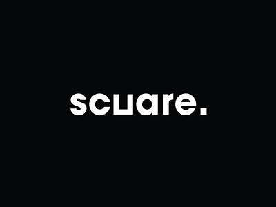 Scuare adverstising branding brutal film logo logotype mark minimal production simple square symbol typeface typography
