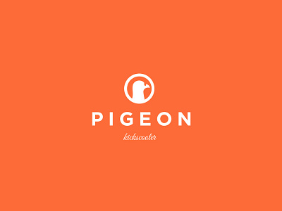 P I G E O N branding bright kickscooter lithuania logo orange pigeon ride swiss