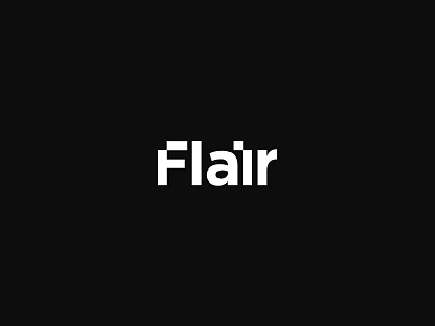 Flair agency b bold brave curve hut logo mark wordmak