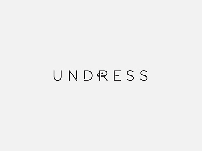 undress brand branding clothes dress fashion logo logotype type undress woman