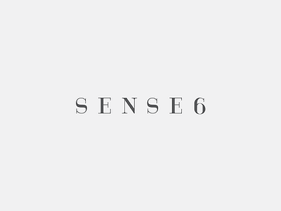 Sense 6 brand branding clothes fashion font logo logotype type typegrophy
